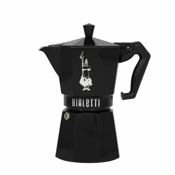 Итальянская Kофеварка Bialetti MOKA EXCLUSIVE Чёрный Алюминий 6 Чашки