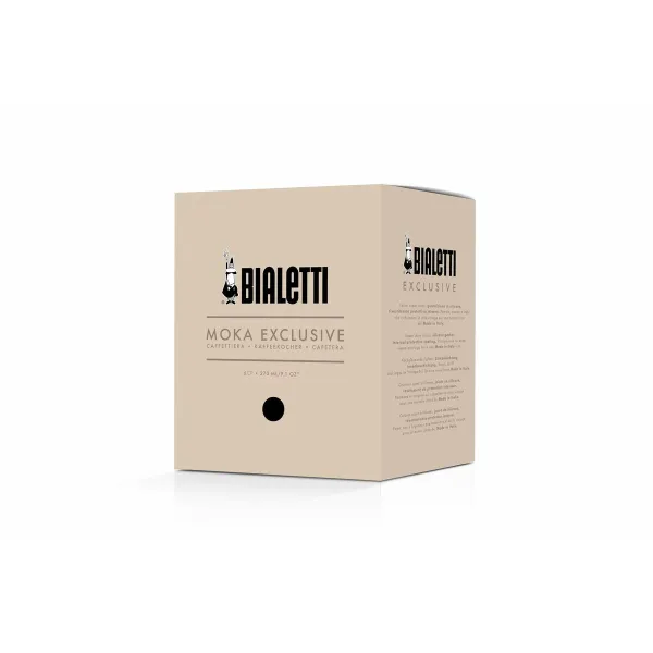 Итальянская Kофеварка Bialetti MOKA EXCLUSIVE Чёрный Алюминий 6 Чашки