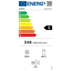 Jääkaappipakastin Hisense RS818N4IIE1 179 Teräs