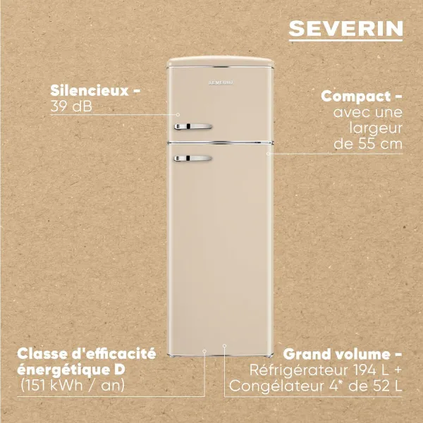 Kombinēts ledusskapis Severin RKG8985     167