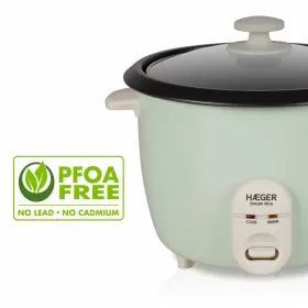 рисоварку Haeger RC-18L.002A Зеленый Нержавеющая сталь Пластик 50 W