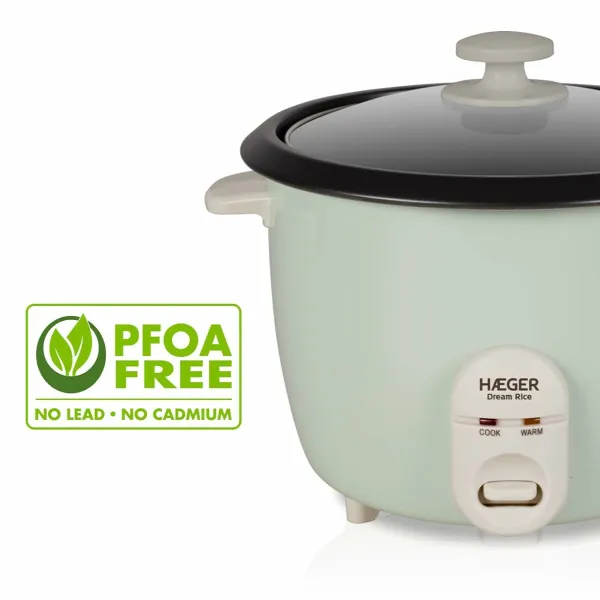 riisinkeitin Haeger RC-18L.002A Vihreä Ruostumaton teräs Muovinen 50 W