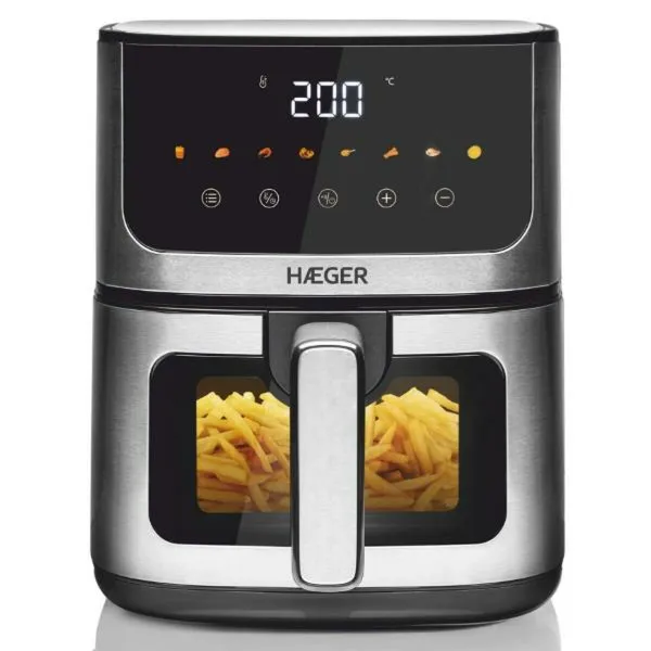 Airfryer Haeger Magic Window Harmaa 1400 W