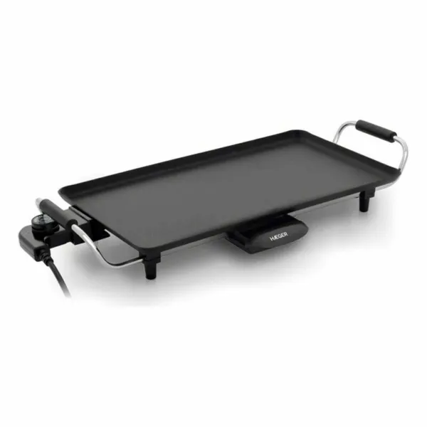 Litteä grillilautanen Haeger GR-200.010A Musta 2000 W