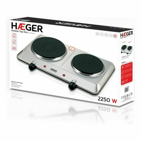 Электрическая Плитка Haeger HP-02S.015A 2 Плиты Красный 2250W