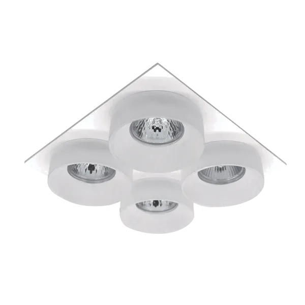 SA-045/4 QUADRUPLE DOWNLIGHT SQUARE WHITE/WHITE