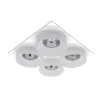 SA-045/4 QUADRUPLE DOWNLIGHT SQUARE WHITE/WHITE