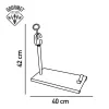 Nerūdijančio plieno kumpio stovas (atrama visai kumpio kojai) EDM Sidabras Metalinis Nerūdijantis plienas Aliuminis 40 x 16,5 x 