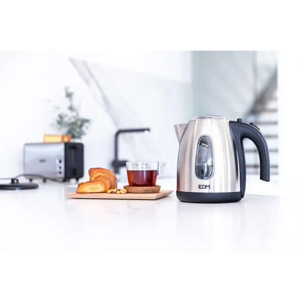 Virdulys EDM 07656 Kettle Juoda Nerūdijantis plienas 2200 W 1,7 L
