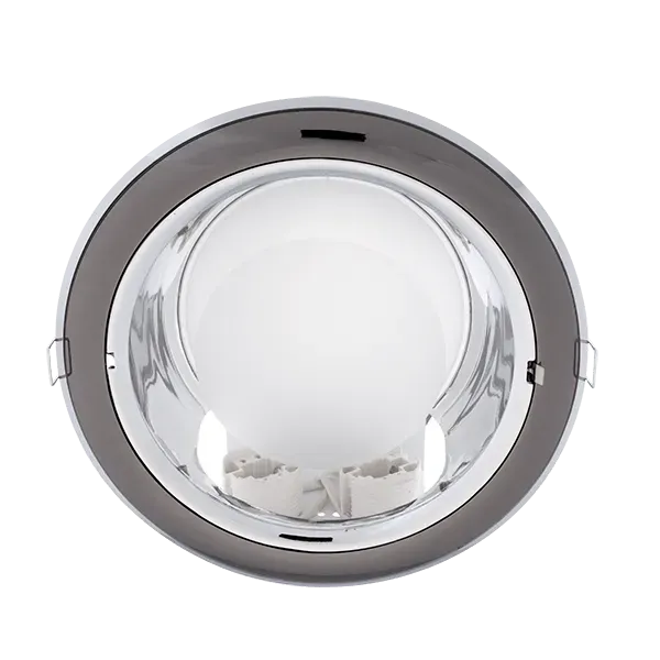 GL206 DOWNLIGHT GRAPHITE/CHROME 2XG24