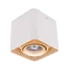 DL-044 SQUARE SINGLE DOWNLIGHT SURFACE MOUNTED GOLD/WHITE