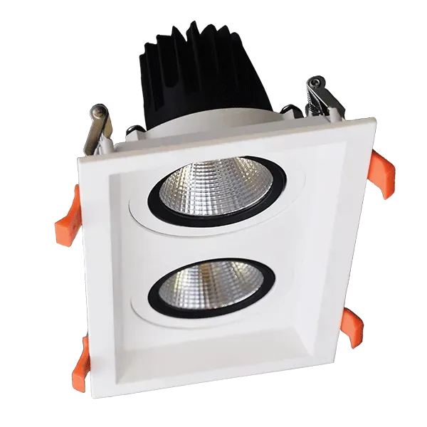 DOUBLE LED MOVABLE SPOT LIGHT 2X15W 230V 3000K WHITE