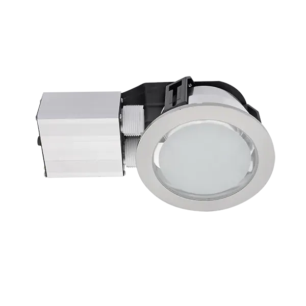 GL102-5\" DOWNLIGHT FOR BATHROOM IP 44, SATIN NICKEL 2XG24