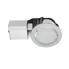 GL102-5\" DOWNLIGHT FOR BATHROOM IP 44, SATIN NICKEL 2XG24