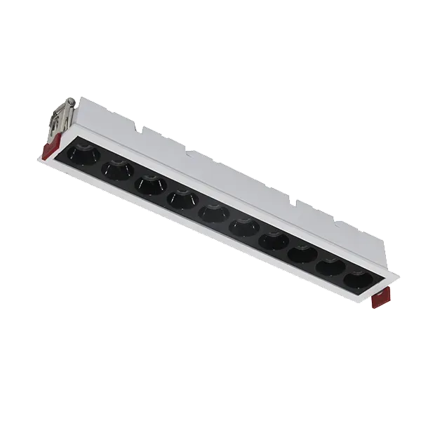 RECESSED LINEAR LIGHT EL-05 10W 3000K, WHITE &amp BLACK