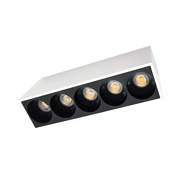 SURFACE LINEAR LIGHT EL-14 10W 3000K, WHITE &amp BLACK