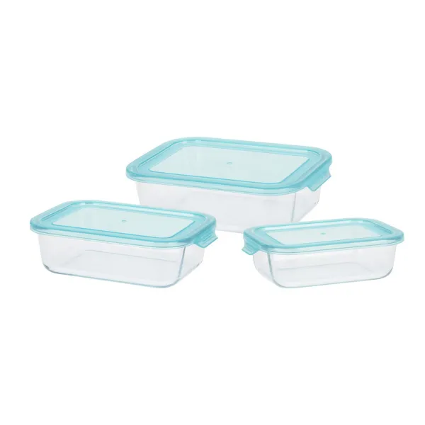 Pusdienu kastīšu komplekts 3 Excellent Houseware Stikls