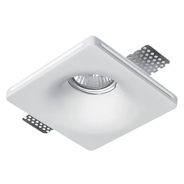 GYPSUM DOWNLIGHT SQUARE GU10 100x100