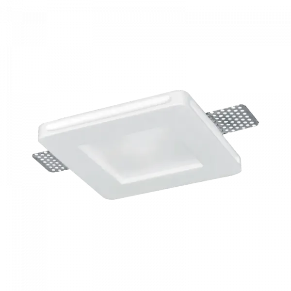 GYPSUM DOWNLIGHT SQUARE WITH DIFFUSER GU10