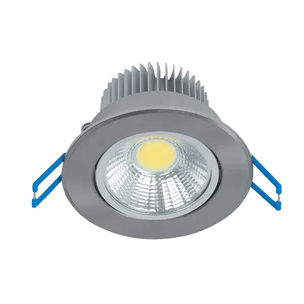 LSLCOB LED SPOTLIGHT 7W 4000K-4300K 230V SATIN NICKEL