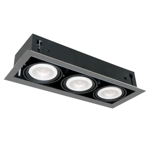 LED ACCENT FIXTURE QUAD310 10W 3XE27 4000K DARK GREY