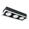 LED ACCENT FIXTURE QUAD312 12W 3XE27 2700K DARK GREY