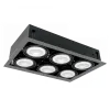 LED ACCENT FIXTURE QUAD610 10W 6XE27 4000K DARK GREY