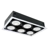 LED ACCENT FIXTURE QUAD612 12W 6XE27 2700K DARK GREY