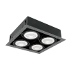 LED ACCENT FIXTURE QUAD410 10W 4XE27 4000K DARK GREY