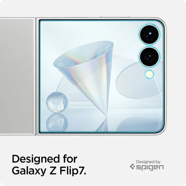 Spigen GLAS.TR EZ Fit HD 2-Pack - Tempered Glass for Samsung Galaxy Z Flip 7