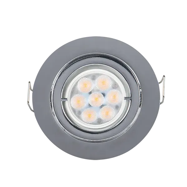 LED METAL ROUND SPOTLIGHT HIGH POWER 6W 2700-3000K CHROME