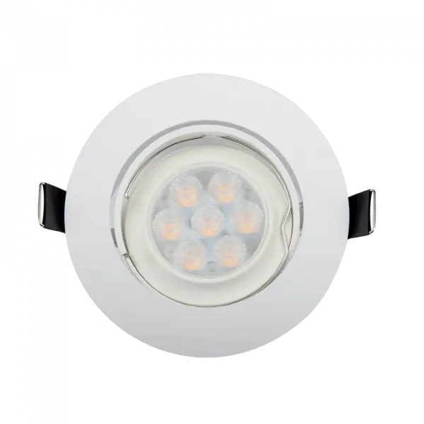 LED PLASTIC ROUND SPOTLIGHT HIGH POWER 6W 2700-3000K WHITE