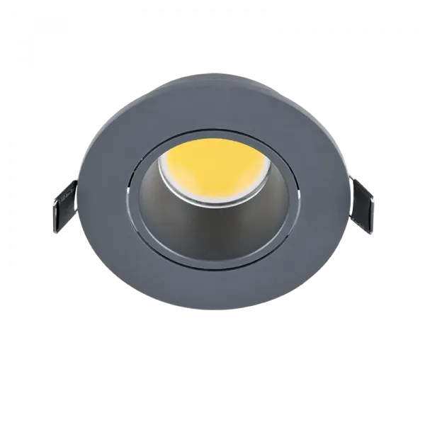 LED PLASTIC ROUND SPOTLIGHT COB 7W 4000-4300K GRAPHITE