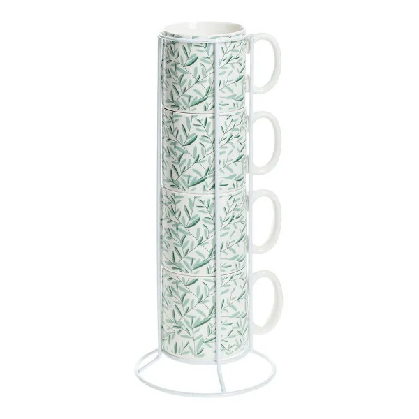 Komplekts ar 4 krūzēm Secret de Gourmet Ar atbalstu Porcelāns