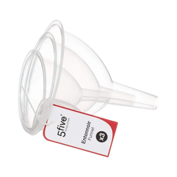 Piltuve Secret de Gourmet Caurspīdīgs Plastmasa (3 Daudzums)