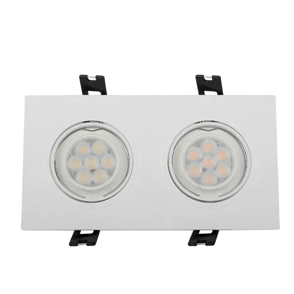 LED PLASTIC RECTANGLE SPOTLIGHT HIGH POWER 2X6W 4000-4300K S WHITE