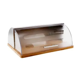 Duonos krepšelis 5five Simply Smart Bambou cuisine Sidabras Chromuotas 39 x 26,5 x 15,5 cm Medžio
