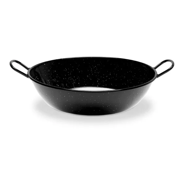 Gili keptuvė su rankenomis Vaello Juoda Emaliuotas plienas (Ø 40 cm)