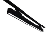 TRACK LIGHT T30 2-LINES 24W 30&ampdeg CCT BLACK