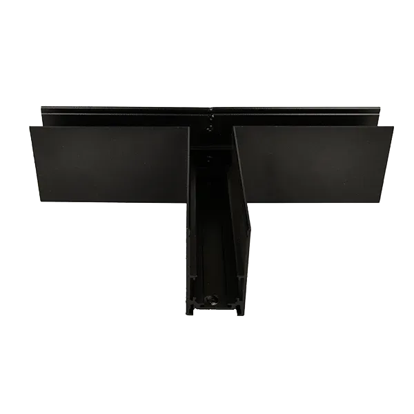 T-CONNECTOR FOR MAGNETIC TRACK RAIL SURFACE MOUNT