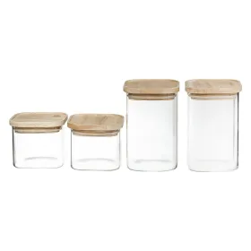 4 purkkia Secret de Gourmet Keittiö Pinottava Lasi