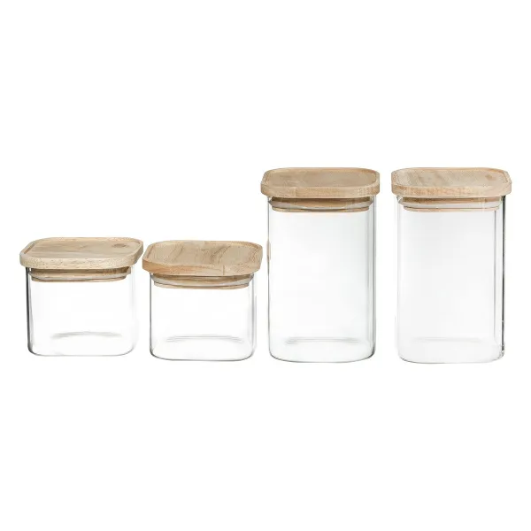 4  indeliai Secret de Gourmet Virtuvė Sudedamas stiklas