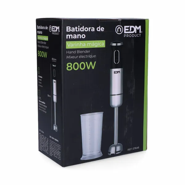 Käsimikser EDM 07646 Must Hõbedane 800 W