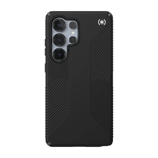Speck Presidio2 Grip Magnet - Samsung Galaxy S25 Ultra MagSafe Case (Black/Slate Gray/White)