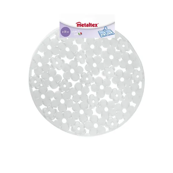 Virtuves Trauku Žāvētājs Metaltex Apaļš PVC Caurspīdīgs (Ø30 cm)