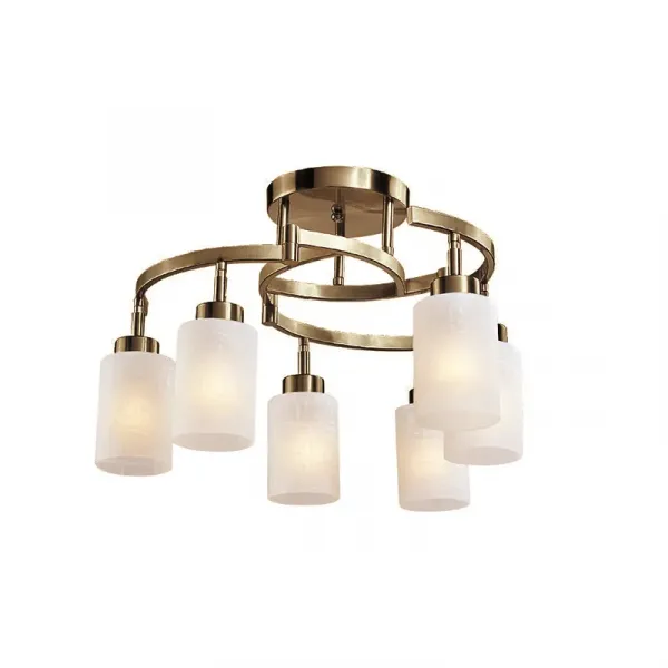 ADEL CHANDELIER 6XE27 ANTIQUE BRASS