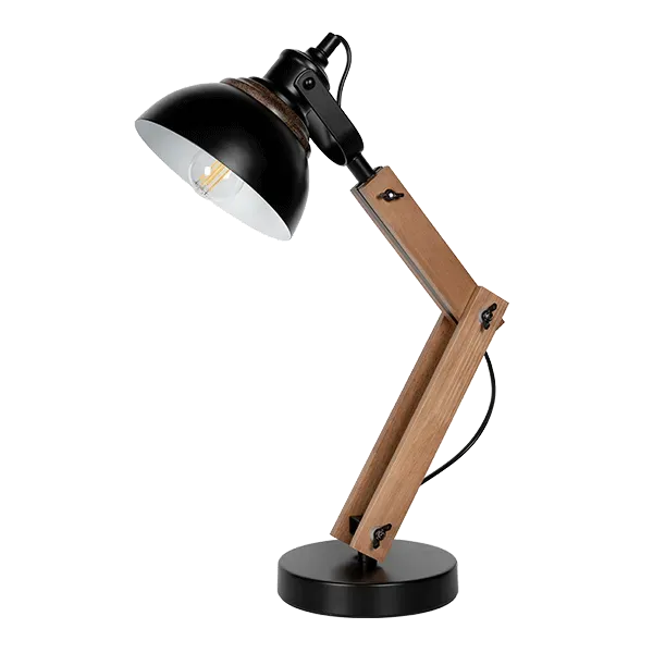 ALEGRA TABLE LAMP 1XE14 WOOD/BLACK