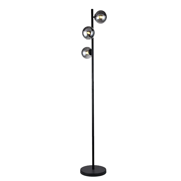 ALBERTO FLOOR LAMP 3XG9 BLACK