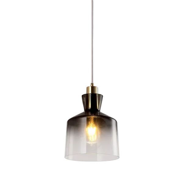 ALMA PENDANT 1xE27 GREY/GOLD