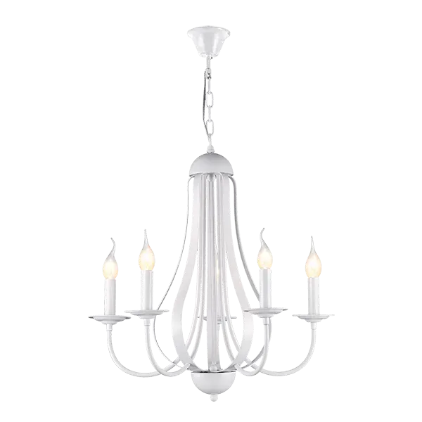 AMANDA CHANDELIER 5XE14 WHITE